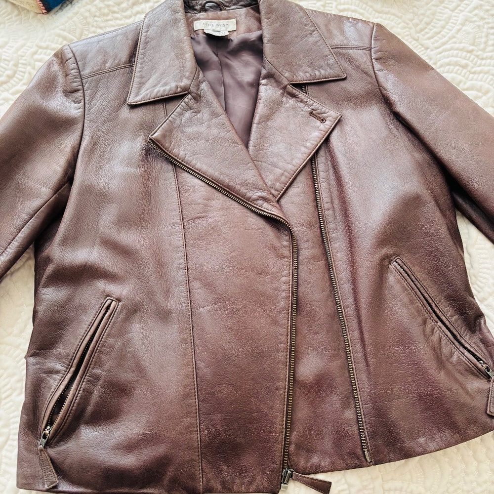 Nine West Moto Jacket Size 12. - Picture 7 of 13